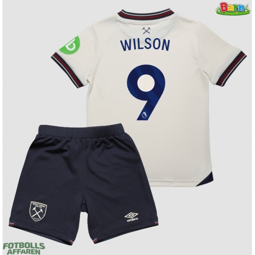 West Ham United Callum Wilson #9 Bortaställ Barn 2025-26 Kortärmad (+ Korta byxor)